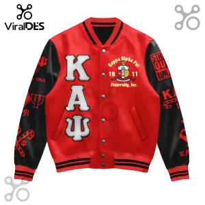 Kappa Alpha Psi Fraternity Red Black Custom Varsity Baseball Jacket