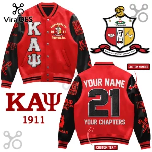 Kappa Alpha Psi Fraternity Red Black Custom Varsity Baseball Jacket Kappa Alpha Psi Fraternity Red Black Custom Varsity Baseball Jacket