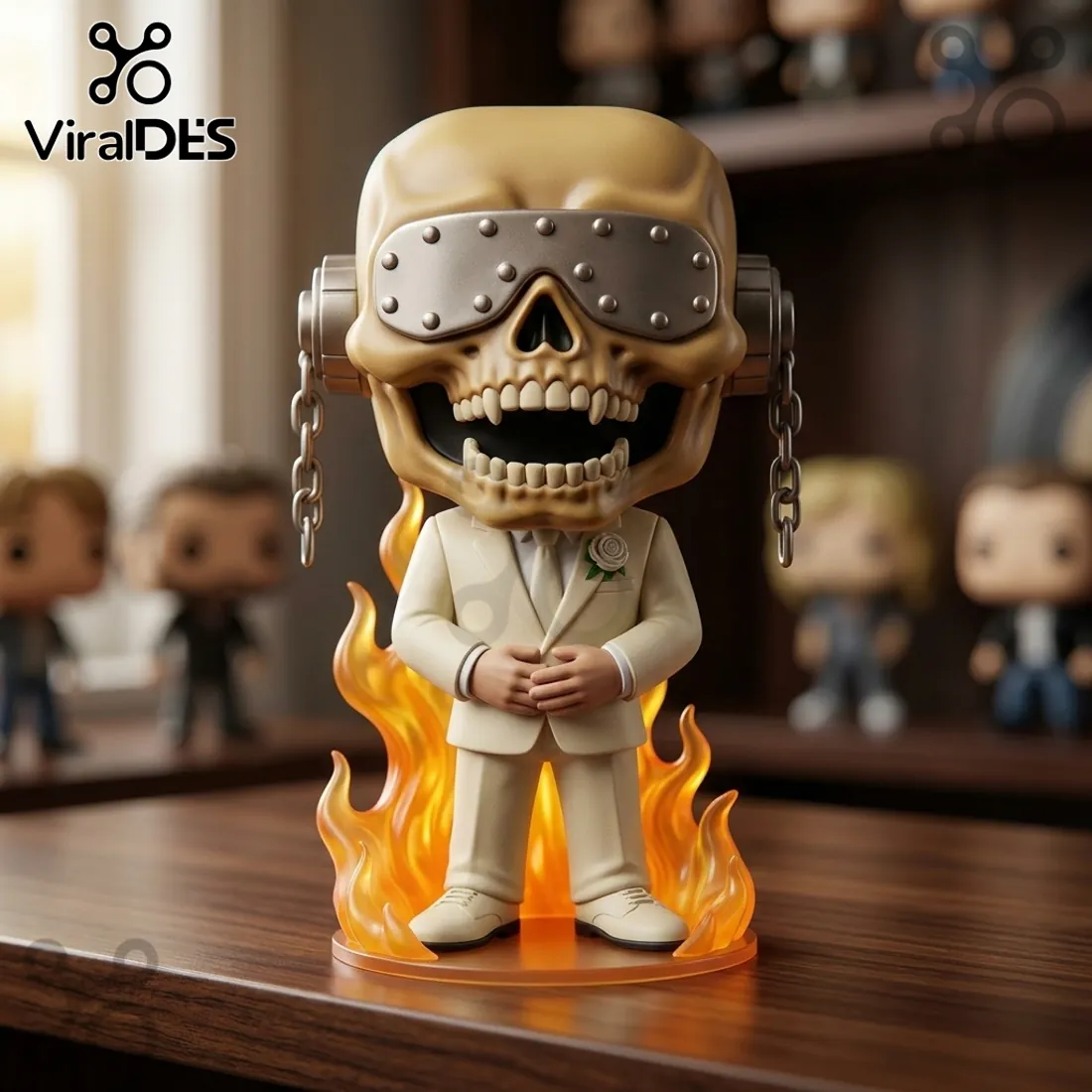 Funko Pop Rocks Megadeth Vic Rattlehead Wedding Suit Sculpted Vinyl Figure Funko Pop Rocks Megadeth Vic Rattlehead Wedding Suit Sculpted Vinyl Figure