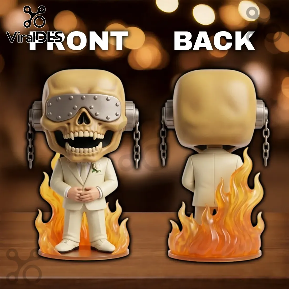 Funko Pop Rocks Megadeth Vic Rattlehead Wedding Suit Sculpted Vinyl Figure Funko Pop Rocks Megadeth Vic Rattlehead Wedding Suit Sculpted Vinyl Figure