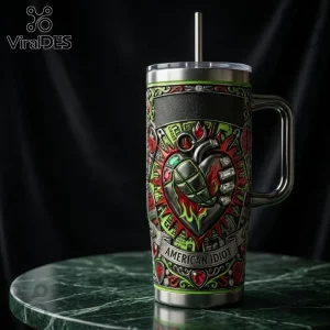 Green Day x American Idiot 40oz Insulated Stainless Steel Collectible Tumbler
