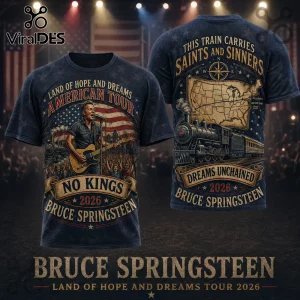 Bruce Springsteen Land of Hope and Dreams American Tour 2026 T-Shirt Bruce Springsteen Land of Hope and Dreams American Tour 2026 T-Shirt