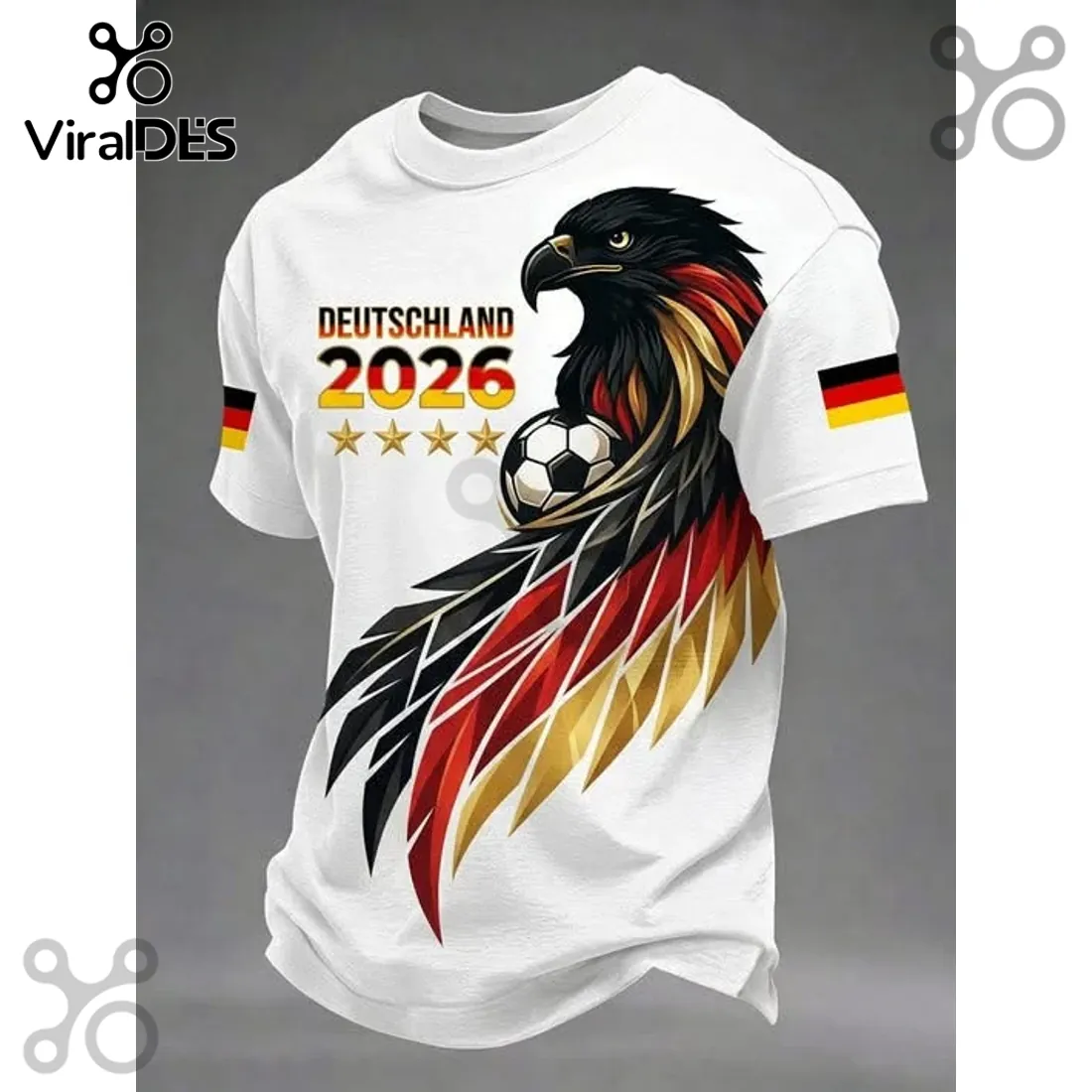 Germany Soccer 2026 Eagle Crest Sport Apparel Collectible T-Shirt Germany Soccer 2026 Eagle Crest Sport Apparel Collectible T-Shirt
