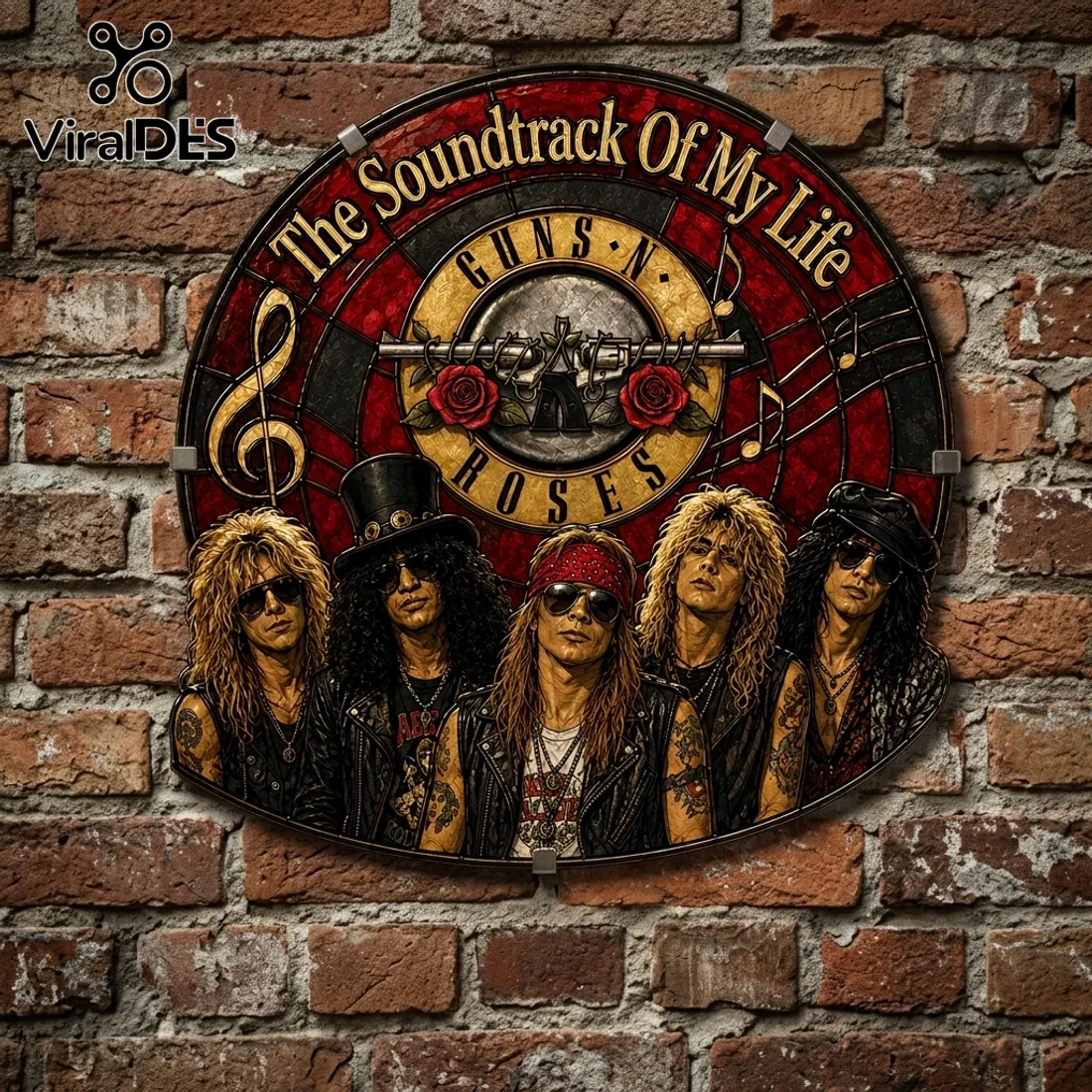 Guns N Roses The Soundtrack Of My Life Suncatcher Guns N Roses The Soundtrack Of My Life Suncatcher