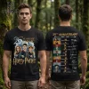 Vincent van Gogh Starry Night Wheat Field Art Portrait Collectible Shirt