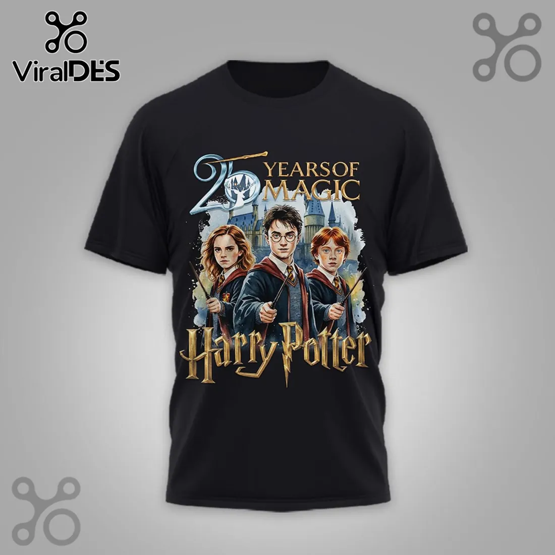 Harry Potter 25th Anniversary 2001-2026 Character Signatures T-shirt Harry Potter 25th Anniversary 2001-2026 Character Signatures T-shirt