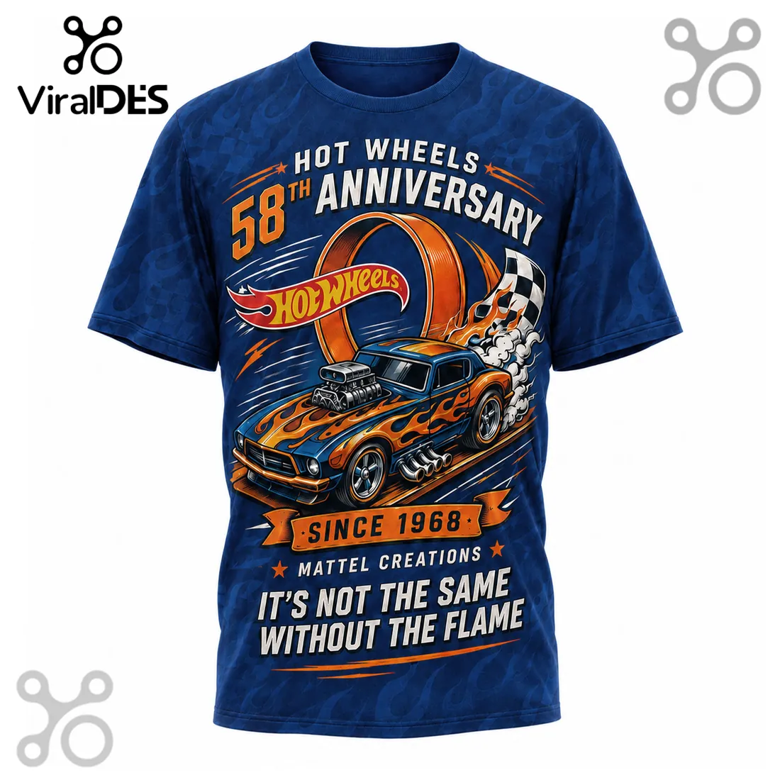 Hot Wheels 58th Anniversary 2026 Mattel Creations T-Shirt Hot Wheels 58th Anniversary 2026 Mattel Creations T-Shirt