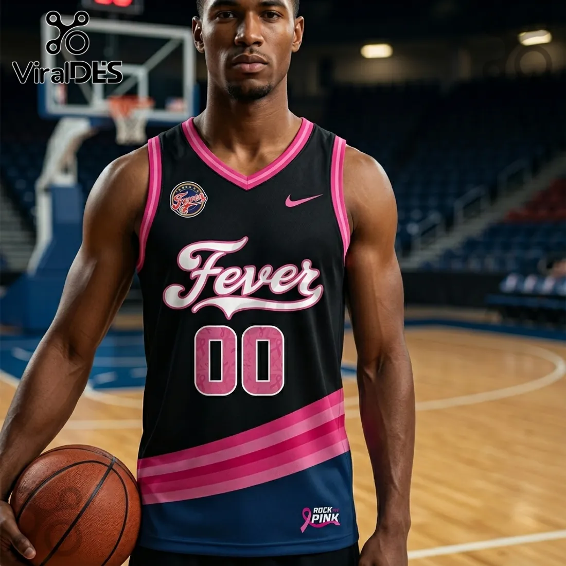 Indiana Fever x Rock The Pink 2026 Limited Edition Jersey Tank Top Indiana Fever x Rock The Pink 2026 Limited Edition Jersey Tank Top