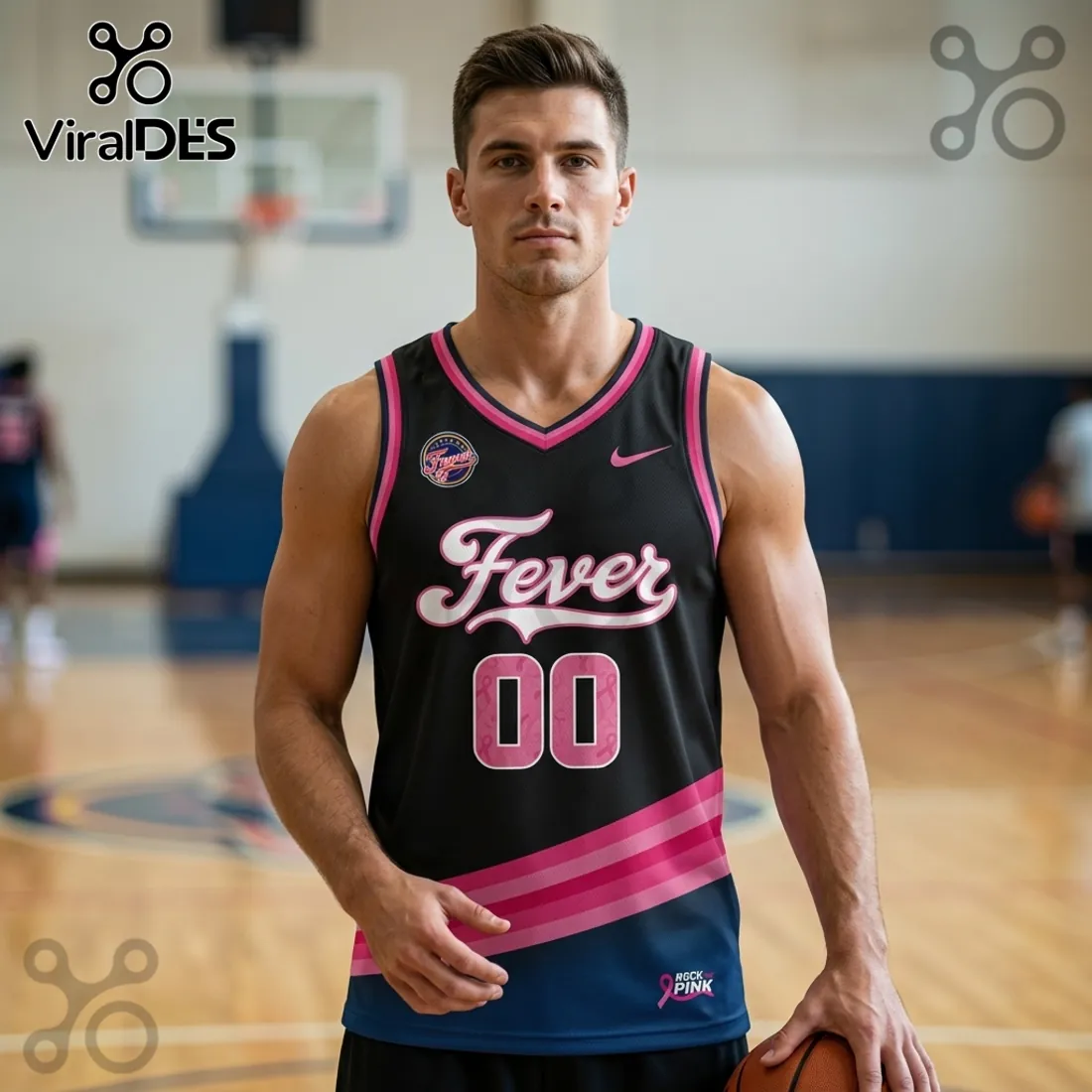 Indiana Fever x Rock The Pink 2026 Limited Edition Jersey Tank Top Indiana Fever x Rock The Pink 2026 Limited Edition Jersey Tank Top