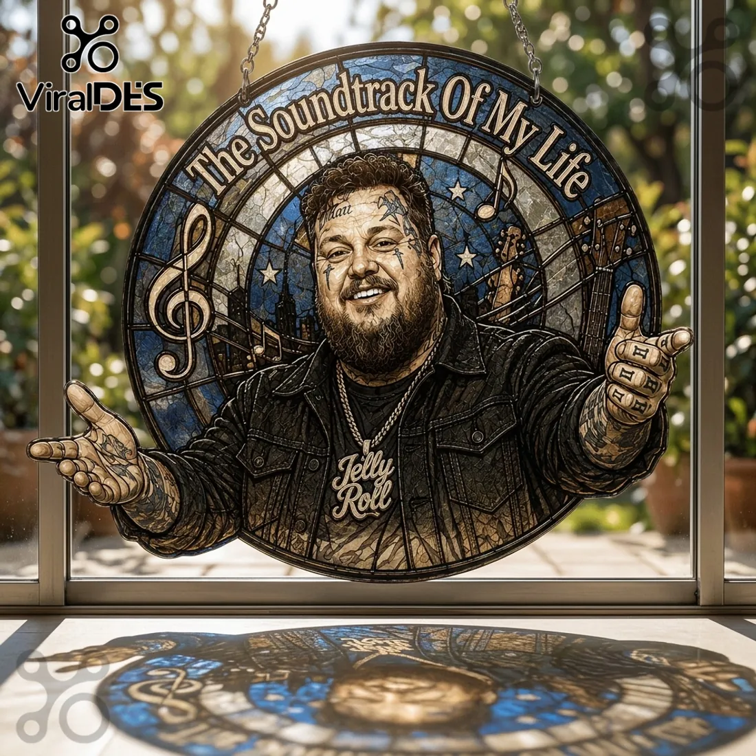 Jelly Roll The Soundtrack Of My Life Suncatcher Jelly Roll The Soundtrack Of My Life Suncatcher
