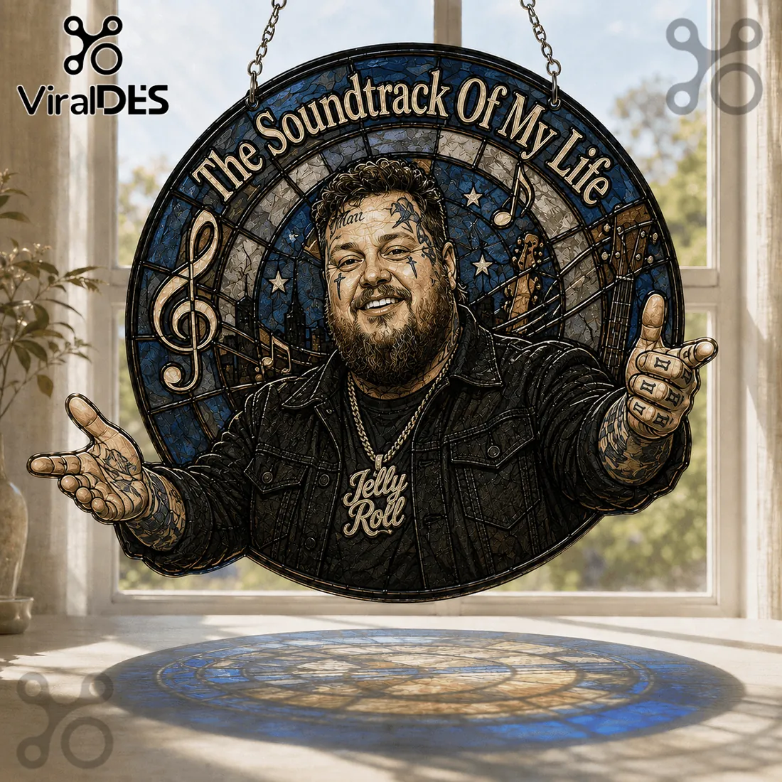 Jelly Roll The Soundtrack Of My Life Suncatcher Jelly Roll The Soundtrack Of My Life Suncatcher