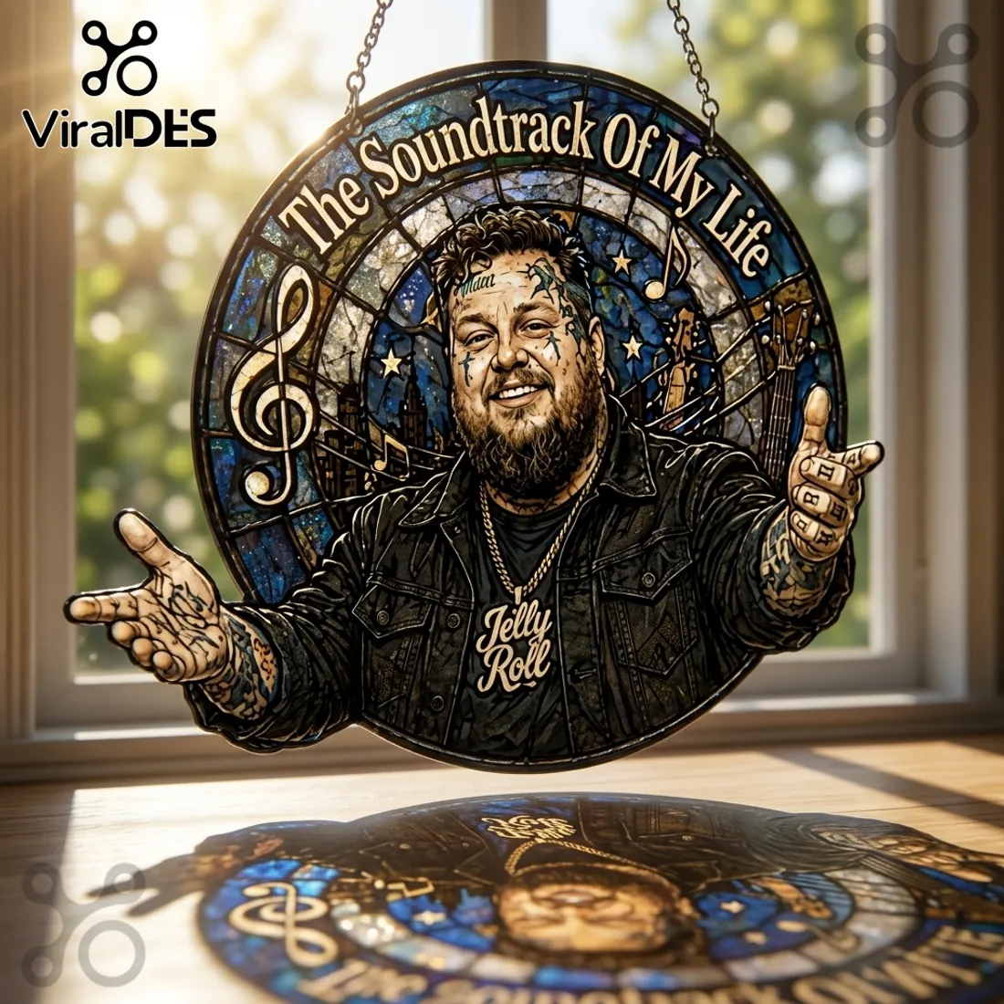 Jelly Roll The Soundtrack Of My Life Suncatcher Jelly Roll The Soundtrack Of My Life Suncatcher