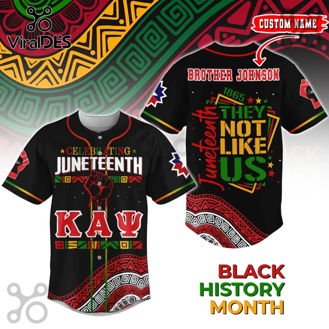 Juneteenth Kappa Alpha Psi 1865 They Not Like Us Pattern Baseball Jersey Juneteenth Kappa Alpha Psi 1865 They Not Like Us Pattern Baseball Jersey