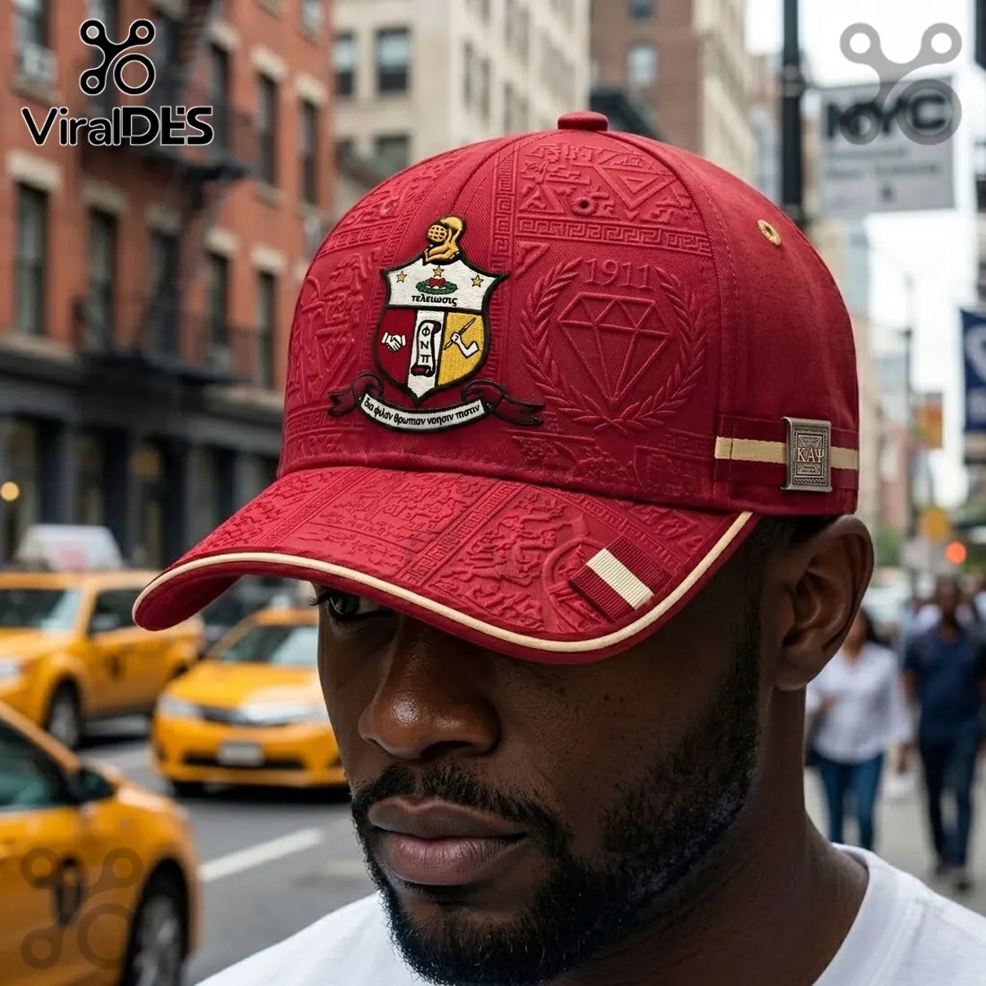Kappa Alpha Psi 1911 Crest Embossed Baseball Cap Kappa Alpha Psi 1911 Crest Embossed Baseball Cap