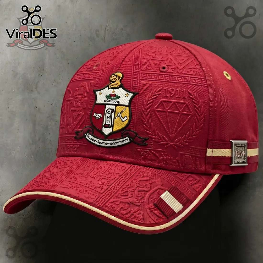 Kappa Alpha Psi 1911 Crest Embossed Baseball Cap Kappa Alpha Psi 1911 Crest Embossed Baseball Cap