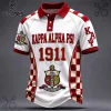 Kappa Alpha Psi 1911 Crimson and White Polo Shirt Kappa Alpha Psi 1911 Crimson and White Polo Shirt
