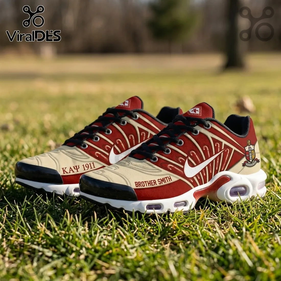 Kappa Alpha Psi Fraternity Crimson Cream Custom Name Air Max Plus Kappa Alpha Psi Fraternity Crimson Cream Custom Name Air Max Plus