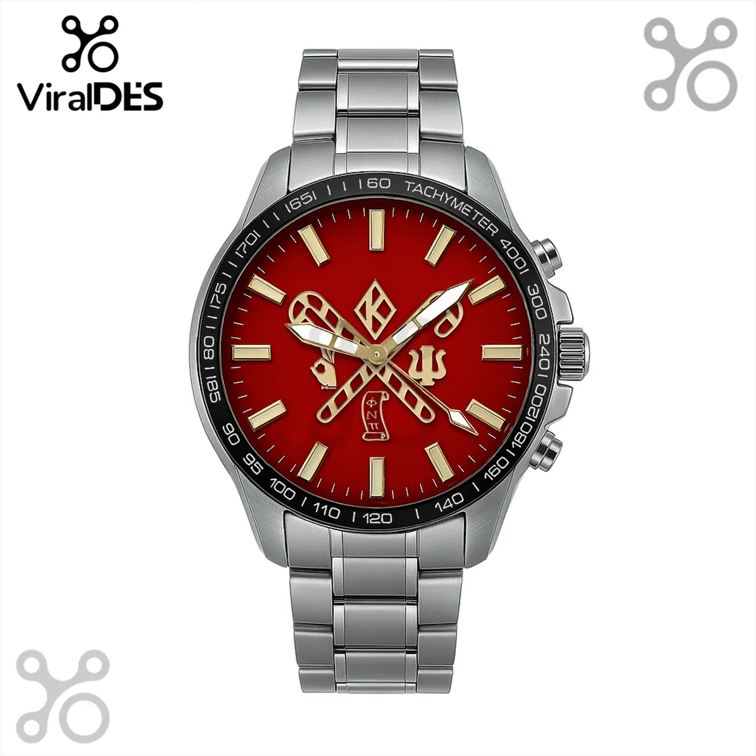 Kappa Alpha Psi Fraternity Red Dial Stainless Steel Watches Kappa Alpha Psi Fraternity Red Dial Stainless Steel Watches
