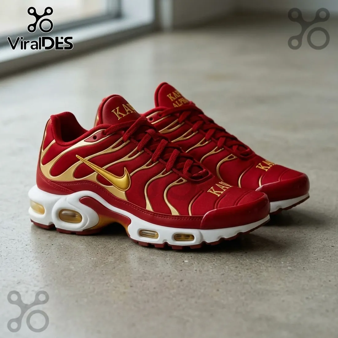 Kappa Alpha Psi Red Gold Edition Nike Air Max Plus Sneakers Kappa Alpha Psi Red Gold Edition Nike Air Max Plus Sneakers
