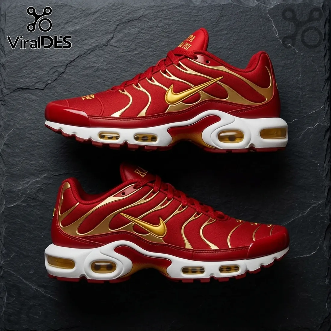 Kappa Alpha Psi Red Gold Edition Nike Air Max Plus Sneakers Kappa Alpha Psi Red Gold Edition Nike Air Max Plus Sneakers
