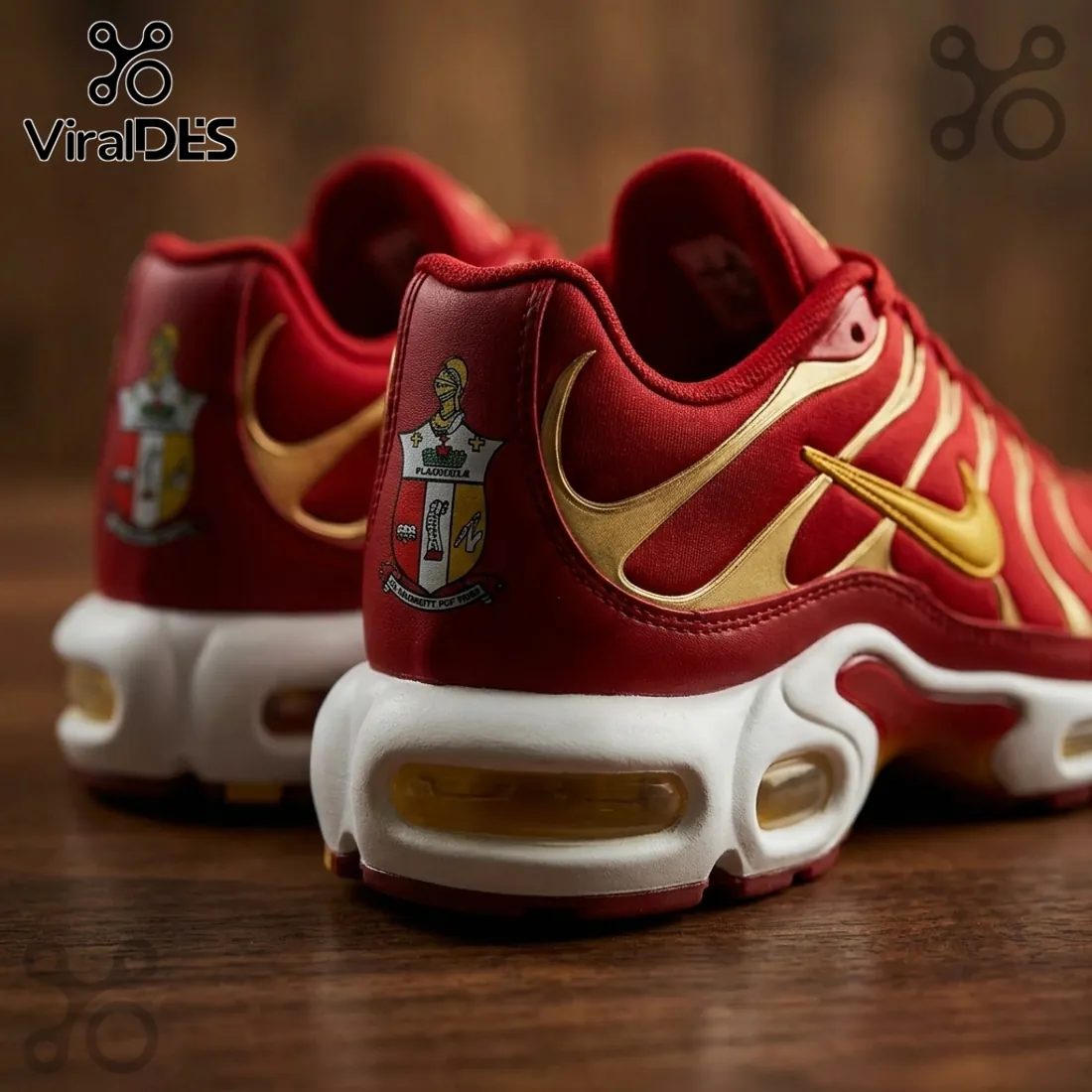 Kappa Alpha Psi Red Gold Edition Nike Air Max Plus Sneakers Kappa Alpha Psi Red Gold Edition Nike Air Max Plus Sneakers