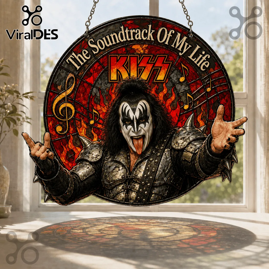 KISS The Soundtrack Of My Life Gene Simmons Suncatcher KISS The Soundtrack Of My Life Gene Simmons Suncatcher