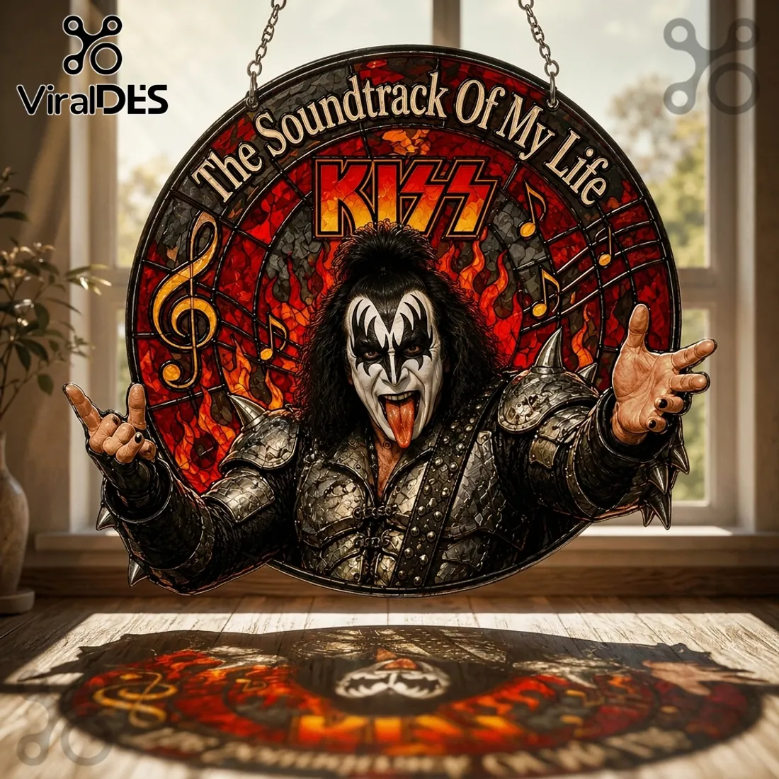 KISS The Soundtrack Of My Life Gene Simmons Suncatcher KISS The Soundtrack Of My Life Gene Simmons Suncatcher