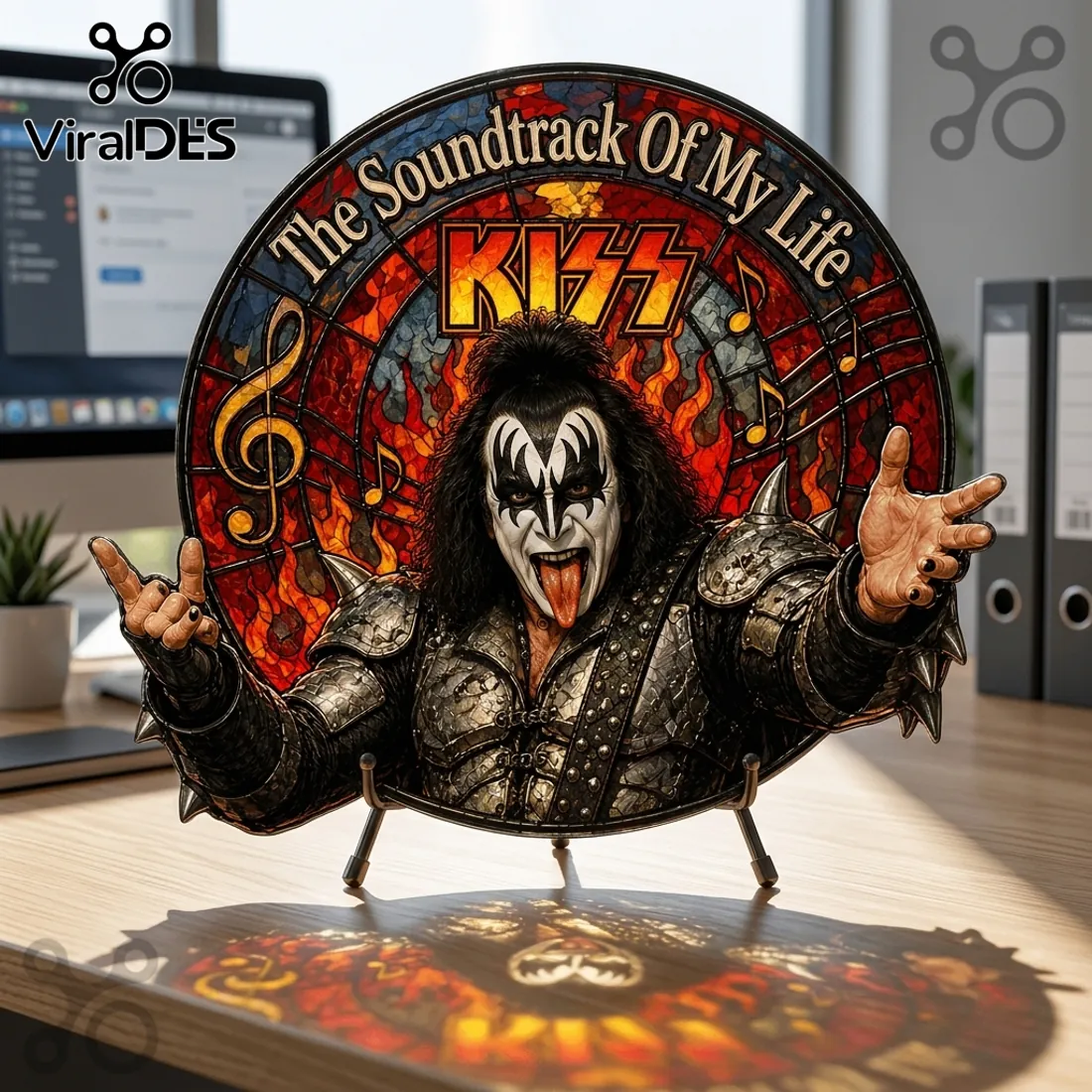 KISS The Soundtrack Of My Life Gene Simmons Suncatcher KISS The Soundtrack Of My Life Gene Simmons Suncatcher