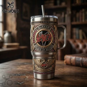 Slayer x Yeti Reign in Blood 1990 3D Relief Collectible Handle Tumbler