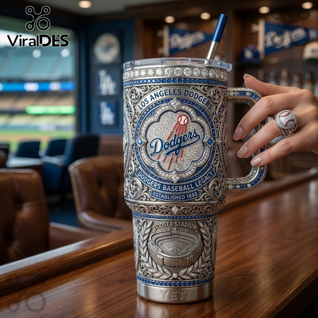 Los Angeles Dodgers Luxury Engraved 40oz Colossus Travel Mug Los Angeles Dodgers Luxury Engraved 40oz Colossus Travel Mug