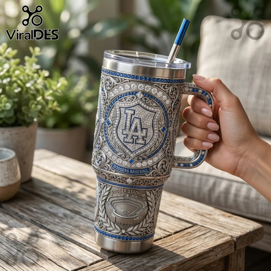 Los Angeles Dodgers Luxury Engraved 40oz Colossus Travel Mug Los Angeles Dodgers Luxury Engraved 40oz Colossus Travel Mug