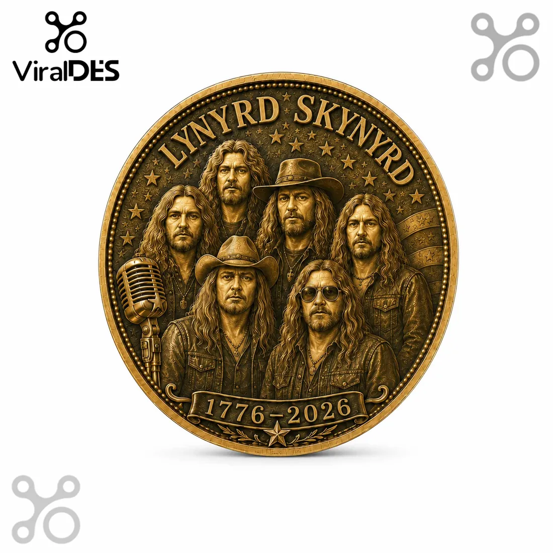 Lynyrd Skynyrd America 250th Anniversary Commemorative Coin Lynyrd Skynyrd America 250th Anniversary Commemorative Coin