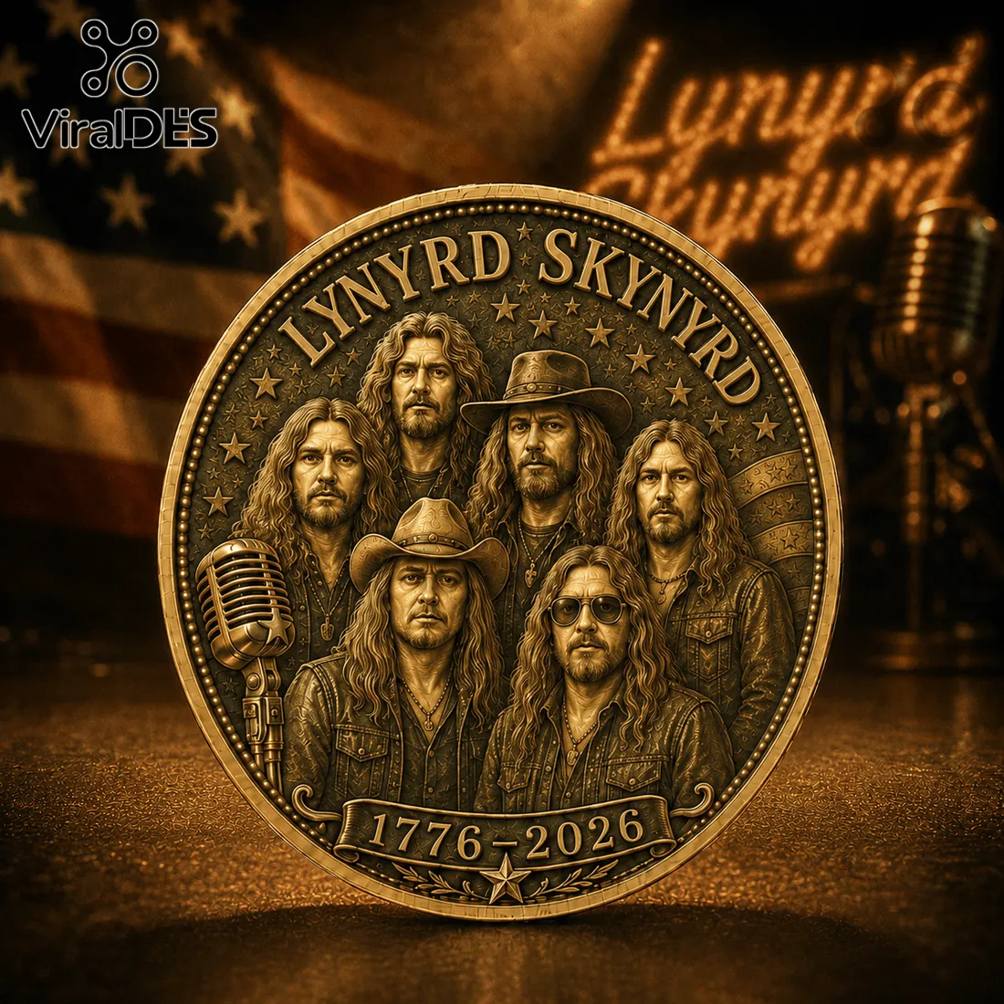 Lynyrd Skynyrd America 250th Anniversary Commemorative Coin Lynyrd Skynyrd America 250th Anniversary Commemorative Coin