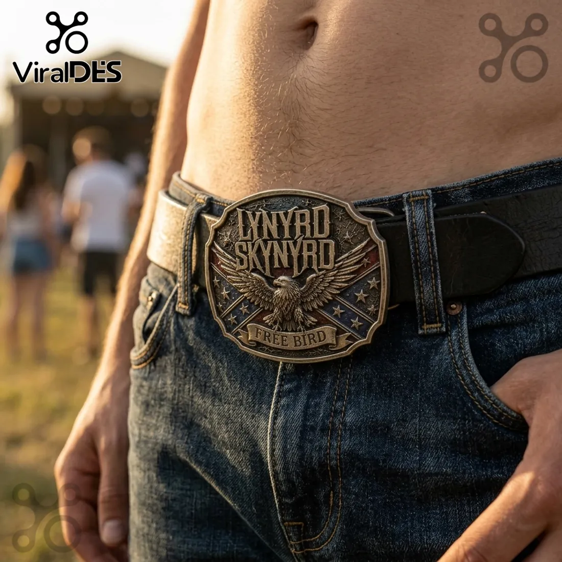 Lynyrd Skynyrd Free Bird Eagle Premium Collectible Leather Belt Lynyrd Skynyrd Free Bird Eagle Premium Collectible Leather Belt