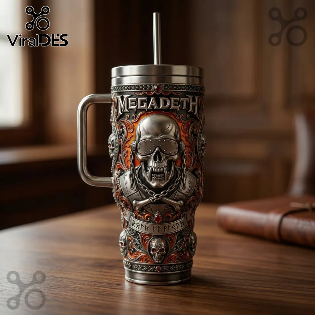 Megadeth Rust in Peace Legacy Edition 40oz Stanley Tumbler Megadeth Rust in Peace Legacy Edition 40oz Stanley Tumbler