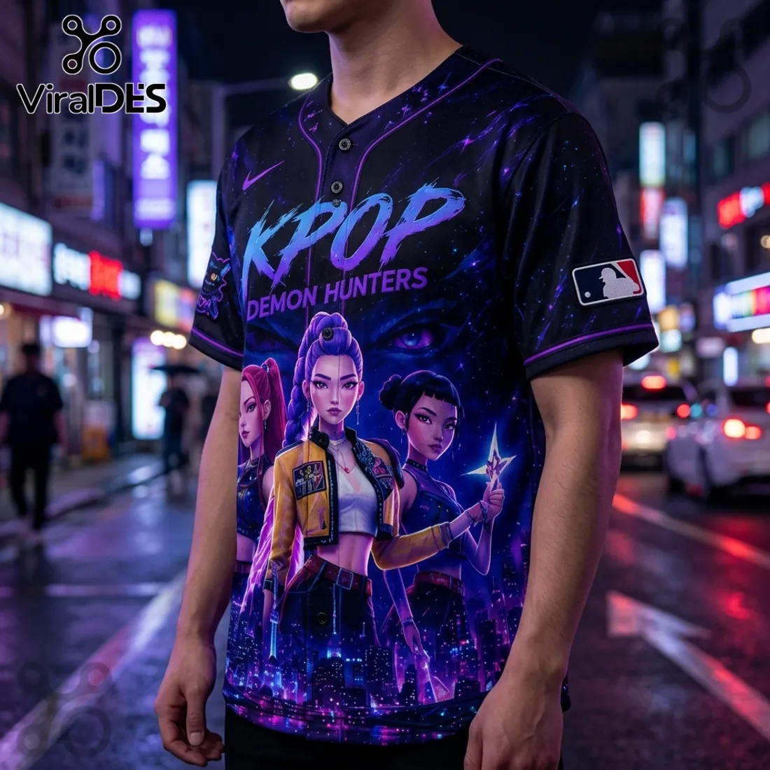 MLB x KPop Demon Hunters 2026 Edition Baseball Jersey MLB x KPop Demon Hunters 2026 Edition Baseball Jersey