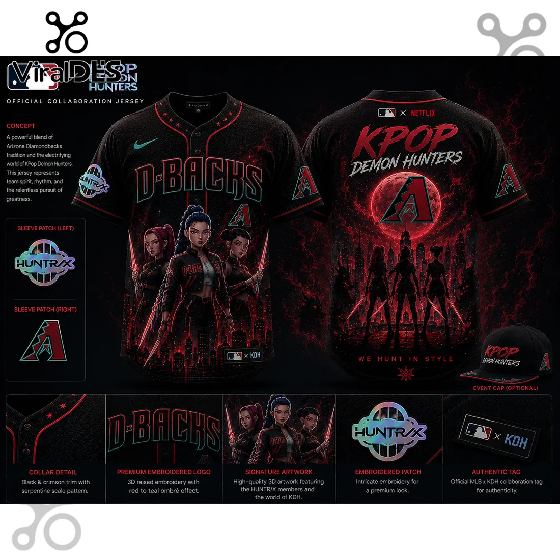 MLB x KPop Demon Hunters Arizona Diamondbacks 2026 Jersey MLB x KPop Demon Hunters Arizona Diamondbacks 2026 Jersey