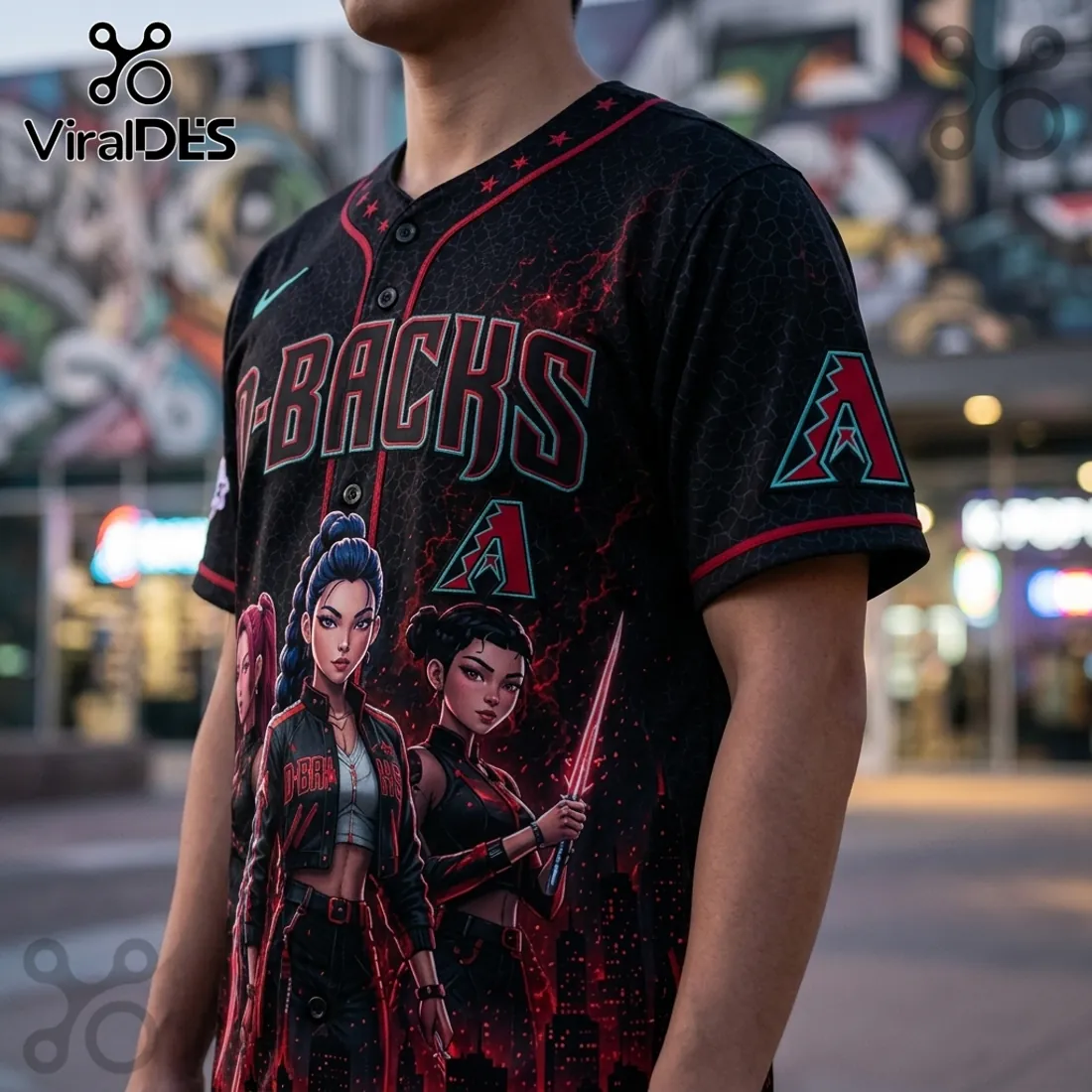 MLB x KPop Demon Hunters Arizona Diamondbacks 2026 Jersey MLB x KPop Demon Hunters Arizona Diamondbacks 2026 Jersey