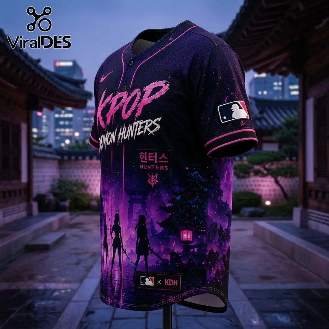 MLB x KPop Demon Hunters Purple 2026 Edition Jersey MLB x KPop Demon Hunters Purple 2026 Edition Jersey