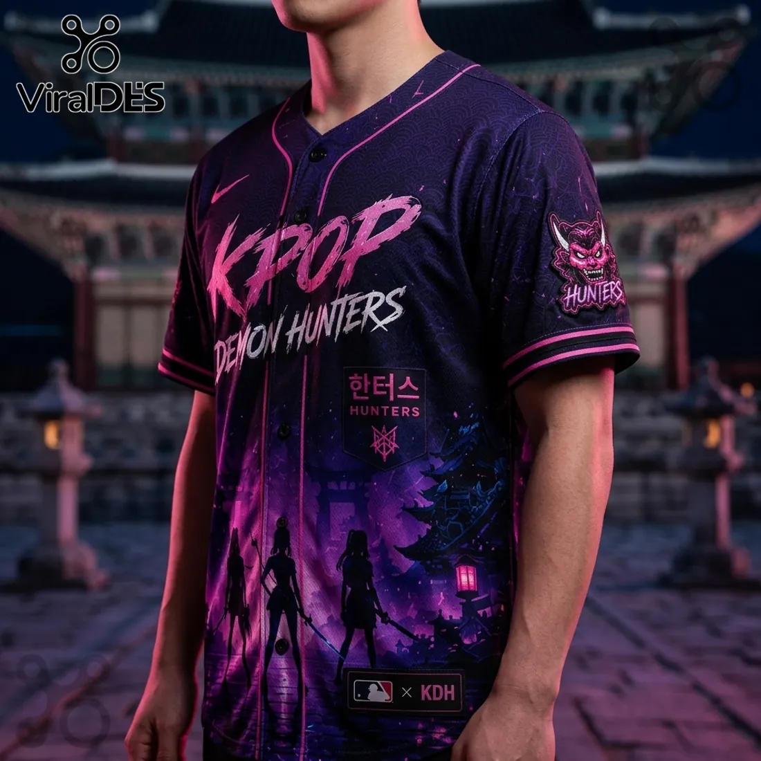 MLB x KPop Demon Hunters Purple 2026 Edition Jersey MLB x KPop Demon Hunters Purple 2026 Edition Jersey