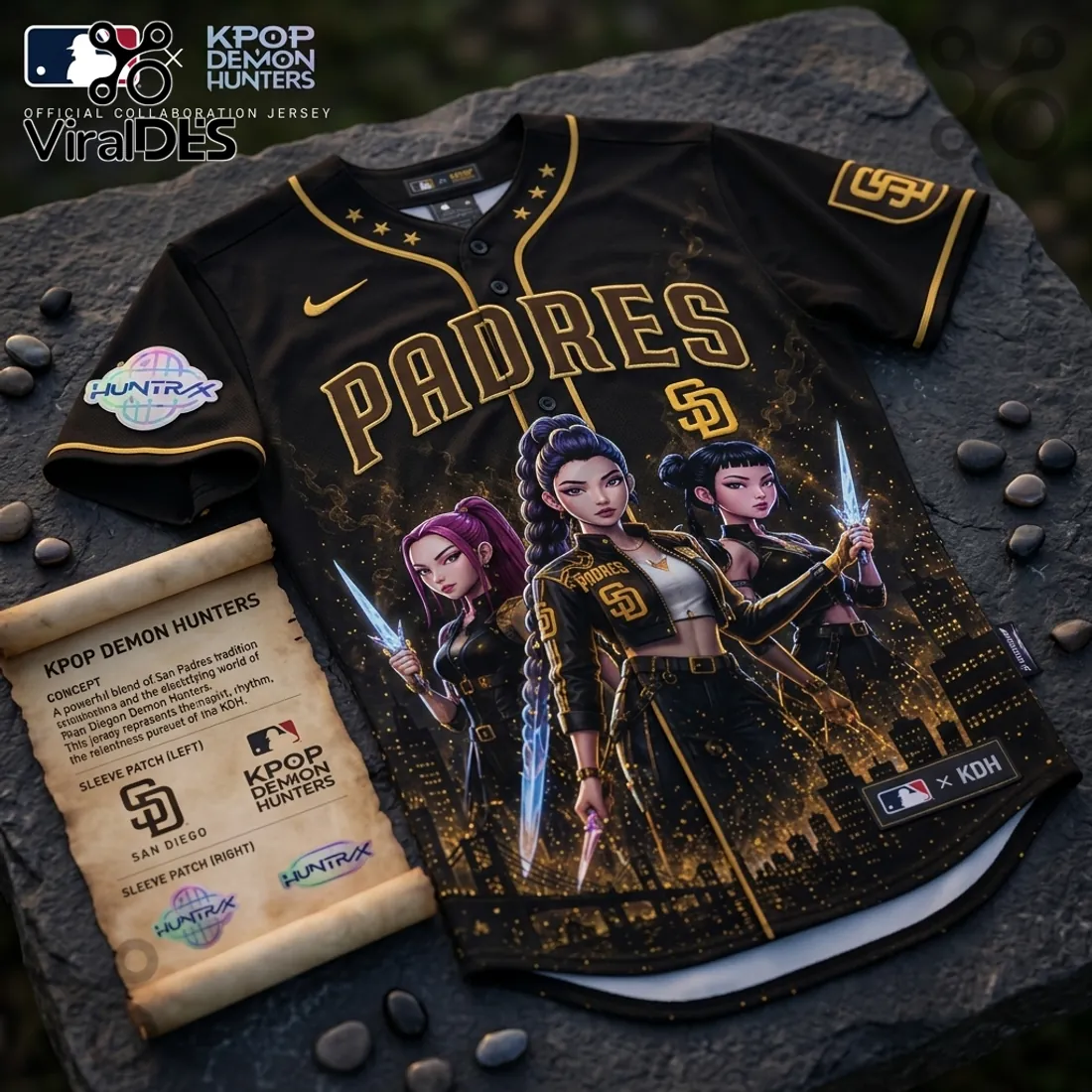 MLB x KPop Demon Hunters San Diego Padres 2026 Jersey MLB x KPop Demon Hunters San Diego Padres 2026 Jersey