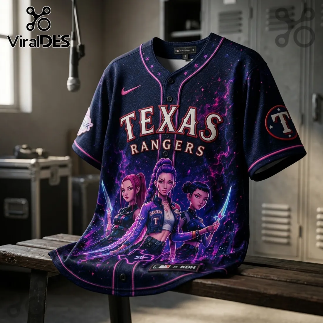 MLB x KPop Demon Hunters Texas Rangers 2026 Edition Jersey MLB x KPop Demon Hunters Texas Rangers 2026 Edition Jersey