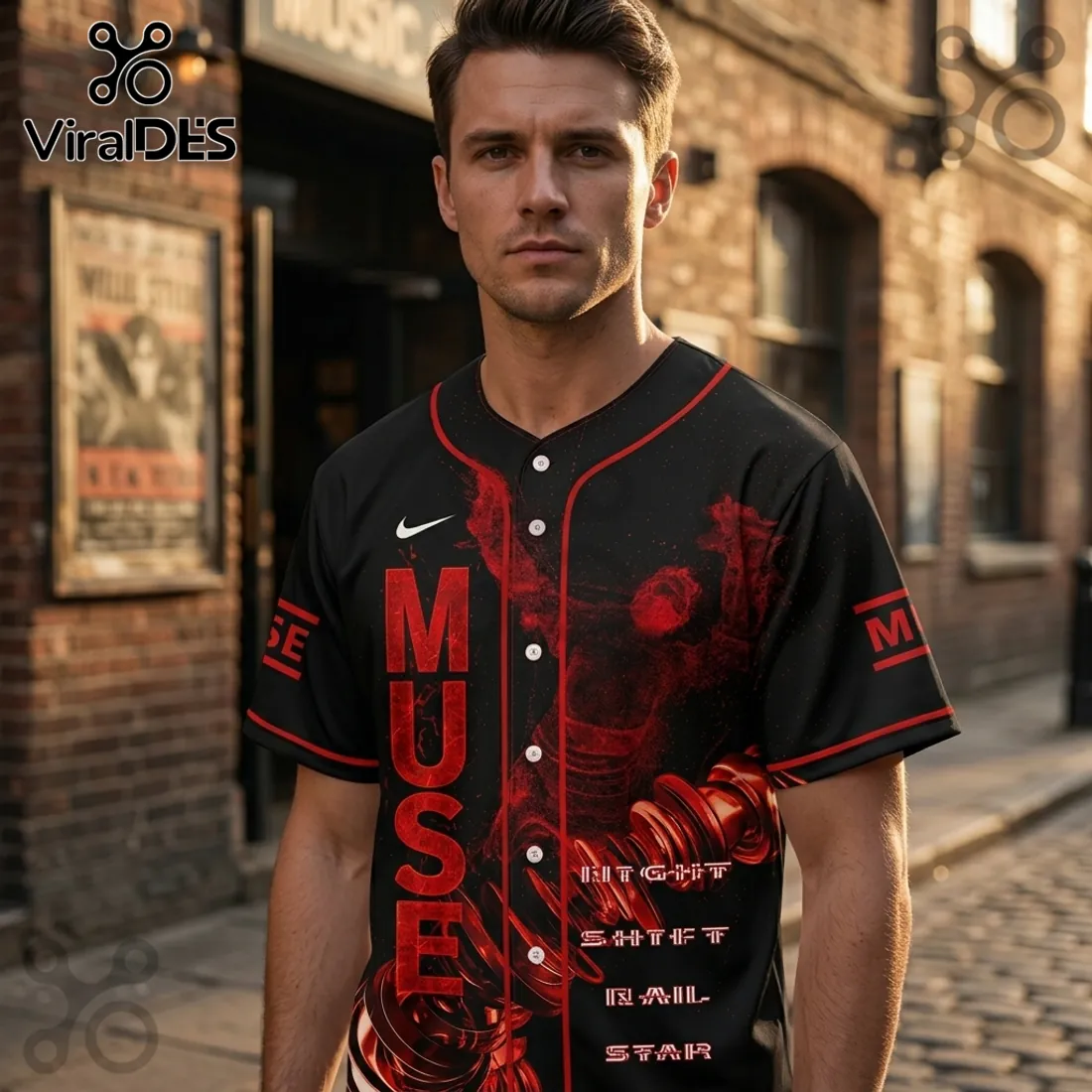 Muse The Wow! Signal Europa Tour 2026 Baseball Jersey Muse The Wow! Signal Europa Tour 2026 Baseball Jersey