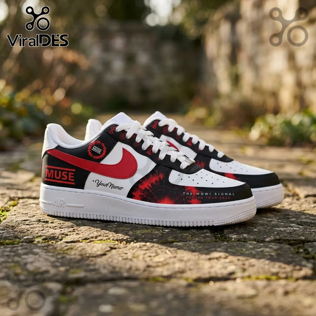 Muse x The Wow! Signal Europa Tour 2026 Custom Air Force 1 Sneakers Muse x The Wow! Signal Europa Tour 2026 Custom Air Force 1 Sneakers