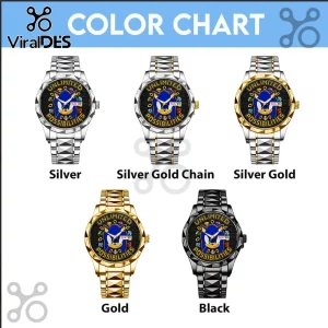 Five Sonic the Hedgehog metal watches in silver, silver-gold, gold, and black finishes with Unlimited Possibilities text.!