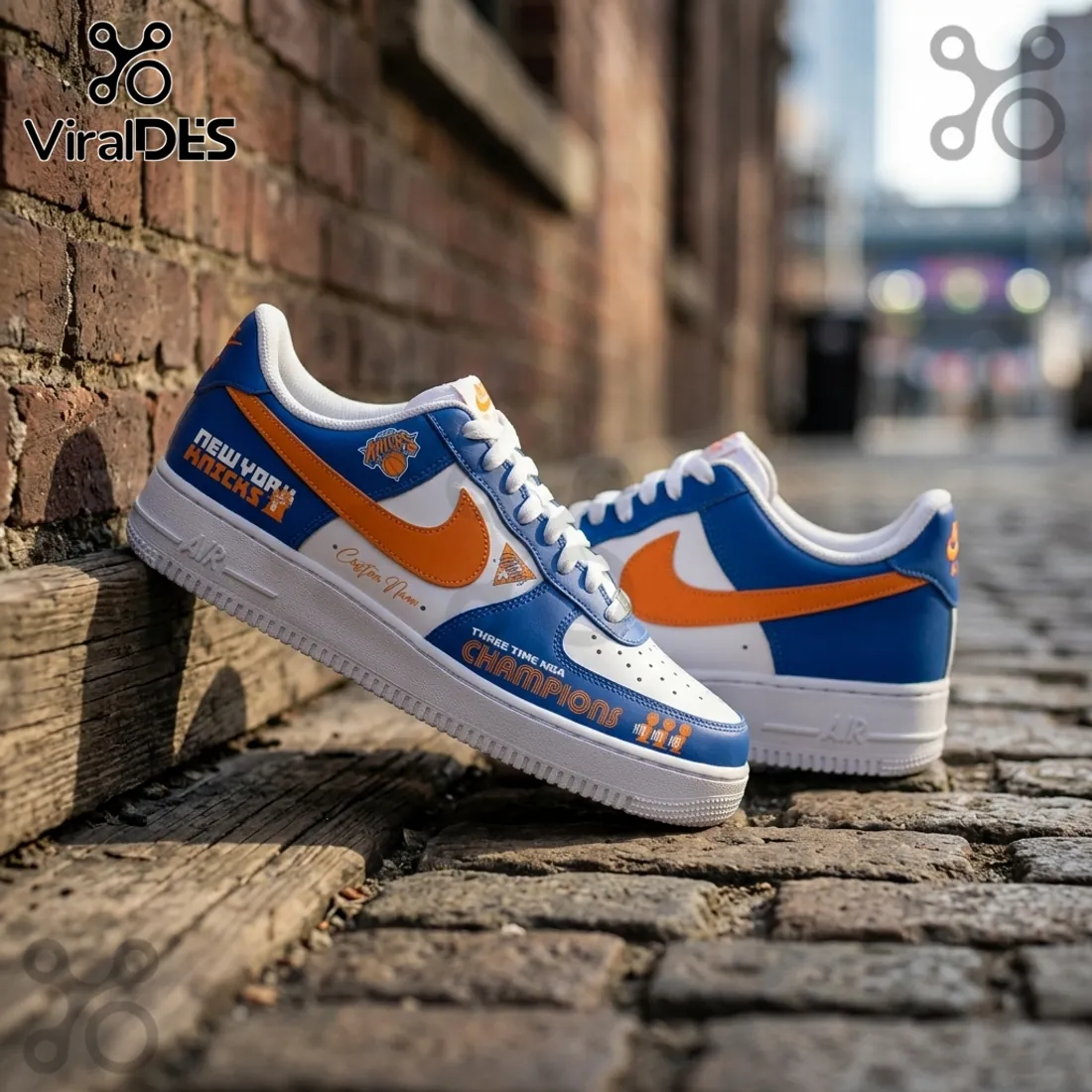 New York Knicks 2026 NBA Champions Custom Air Force 1 Sneakers New York Knicks 2026 NBA Champions Custom Air Force 1 Sneakers