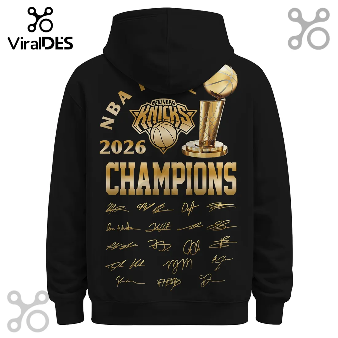 New York Knicks 2026 NBA Champions Roster Signature Edition T-Shirt New York Knicks 2026 NBA Champions Roster Signature Edition T-Shirt