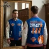 New York Knicks 2026 NBA Champions Royal Blue Bomber Varsity Baseball Jacket