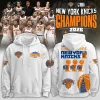 New York Knicks 2026 NBA Champions Gold Illustrated Black Hoodie