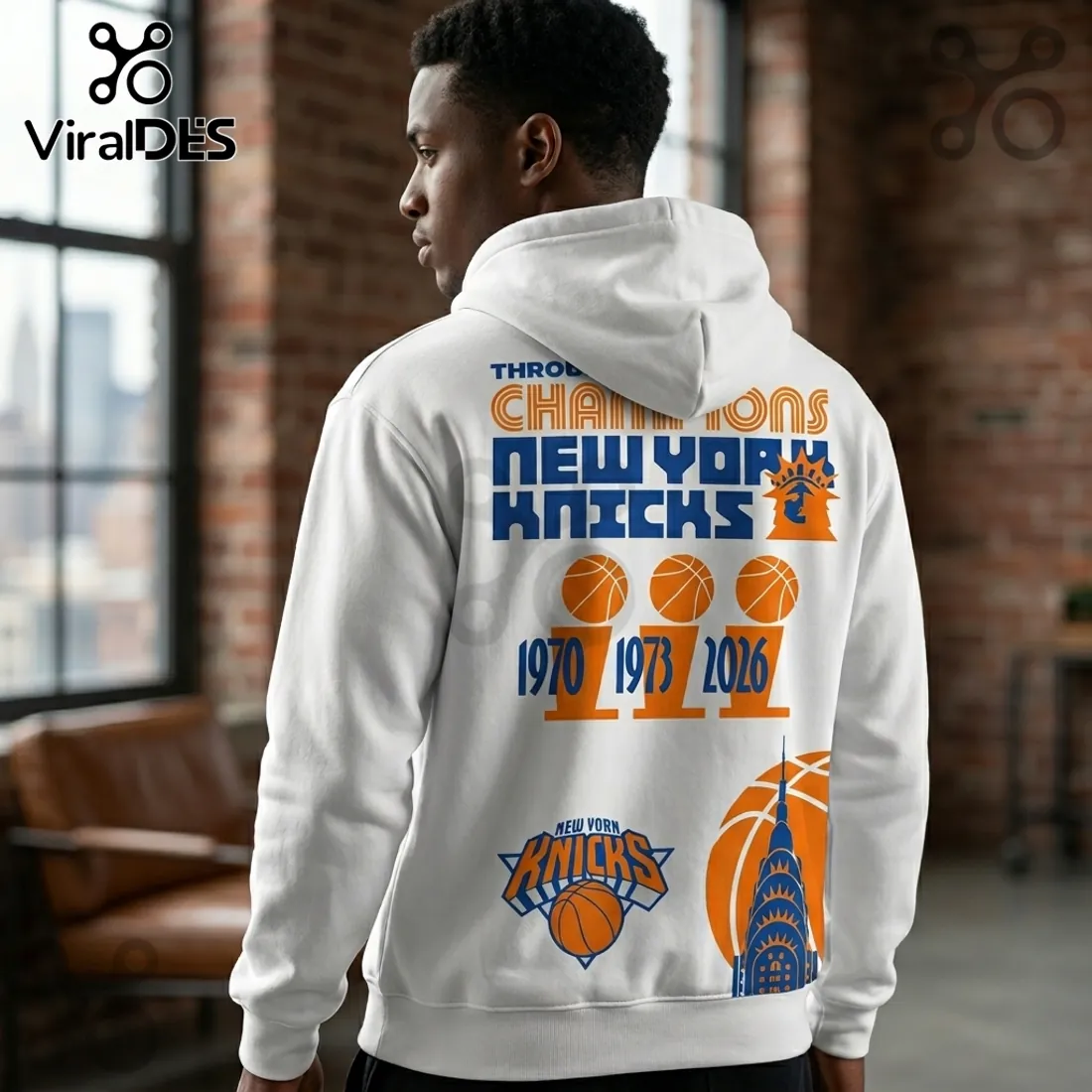 New York Knicks 2026 NBA Champions White Limited Edition Hoodie New York Knicks 2026 NBA Champions White Limited Edition Hoodie